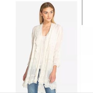 Designer Johnny Was Lace Analu Jacket Shawl Caridgan